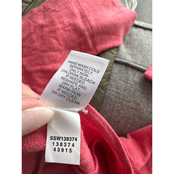 J. Jill Pink 3/4 Sleeve Plus Size 100% Cotton Pullover top 2XL Braided - Picture 8 of 8